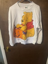 Vintage Halloween Winnie The Pooh Disney Crewneck Sweatshirt XL Pumpkin picture