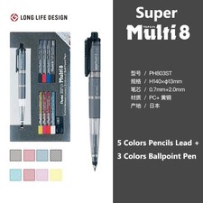 Pentel 2.0mm Mechanical Pencil Japanese Multi 8 colors Pen PH803/802S from Japan picture