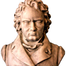 Vintage 20th Century English Marble Study Portrait Ludwig van Beethoven Bust picture