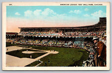 Vintage Postcard IL Chicago American League Sox Ball Park Baseball c1920s -*4944 picture