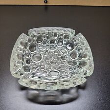 Vintage Clear Bubble Glass Mid Century 6
