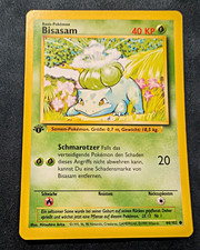 Bulbasaur Ivysaur German 1st Edition Base Set Pair Bisasam Bisaknosp Pokemon picture