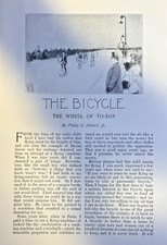 1895 Bicyclers & Bicycling illustrated picture