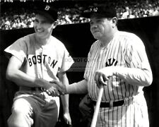 TED WILLIAMS & BABE RUTH APPEAR TOGETHER @ FENWAY PARK 1943  8X10 PHOTO (EE-159) picture