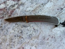 Vintage Buck 526 Executive Pocket Knife Owen’s-Brockway Engraved MIN USA NOS picture
