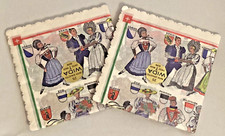 π Vintage NOS Swiss Made WIDA Bern Paper Servettes Napkins People Coat of Arms picture