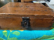 WWII Japanese Mortar Fuse Wood Box 1944 Admiralty Islands Bring-Back Named USN picture
