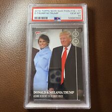 PSA 10 2016 Topps Now Election #16-17 Donald & Melania Trump President Low POP  picture