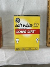 General Electric Soft White Vintage 100 W  Incandescent, Lightbulbs ￼￼ picture