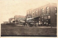Tonkawa Oklahoma Street Scene Owl Drug Store 1909 RPPC Photo Postcard COPY picture