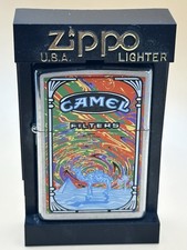 Vintage 1999 Camel Psychedelic Dust Storm Zippo Lighter New RJR Exclusive B45 picture