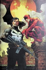 DAREDEVIL/PUNISHER: THE DEVIL'S TRIGGER #1 DAN PANOSIAN 1:25 VIRGIN 2ND PRINT NM picture