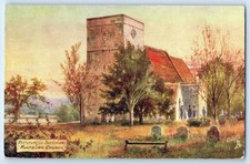 England Postcard Picturesque Berkshire Kintbury Church c1910 Oilette Tuck Art picture