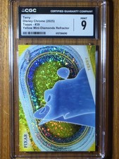 Terry 2025 Topps Chrome Disney Soul Yellow Mini-Diamonds #39 CGC 9 MINT TOP POP1 picture