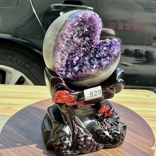 4.3LB High quality rare amethyst mouth smile decorative specimen picture