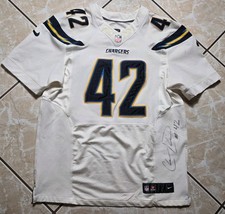 Nike Chris Davis Jr. Los Angeles Chargers Team Game Issued Jersey Size 48 Auto picture