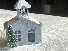 WONDERSHOP AT TARGET, CHURCH WITH CHRISTMAS TREE ORNAMENT. picture