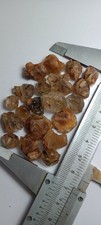 33 gm  Full Terminated Ultra Rare Golden Rutilated Lustrous Quartz crystals mine picture