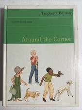 AROUND THE CORNER Vintage Reading Book School Teacher Classroom 60s Harper & Row picture