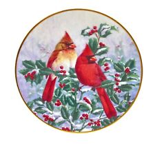 The Hamilton Collection Winter’s Splendor cardinal Plate No 2311 B picture