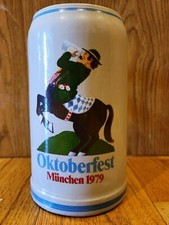 Oktoberfest Munich 1979 Jahreskruge Beer Stein Fritz Wagner Rastal 1L Munchen picture
