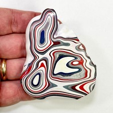 DVH Kenworth Truck Fordite Polished Face Specimen Chillicothe Ohio Ass. (6991) picture