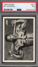 Bo Jackson 1990 Score Bat on Shoulders Baseball Card #697 Graded PSA 7 picture
