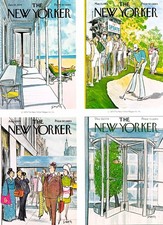 Charles Saxon Art Ads New Yorker American Airlines Cartoons Vtg 1979 Mag Article picture