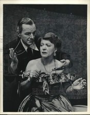 1953 Press Photo Ruth Chatterton & Maurice Evans In a Scene From 