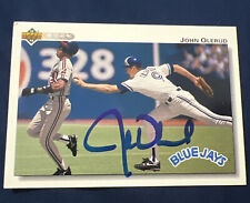 1992 Upper Deck John Olerud Signed Card AUTOGRAPH SIGNED Blue Jays picture