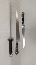 Lot of 3 Misono Molybdenum Veritable Sabatier Chef Au Ritz FORSCHNER Japan Swiss picture