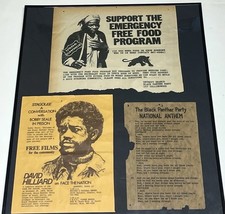 Vintage Black Panther Party Lot of 3 Flyer Handbill Paper Advert Detroit Area picture