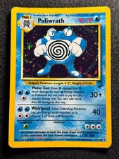 Poliwrath 15/130 Pokemon Card Base Set 2 Vintage Holo WOTC 2000 TCG MP picture