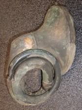 Rough Brass-Era Rubes Double Twist Horn ca. 1909-1912 Horseless Carriage picture