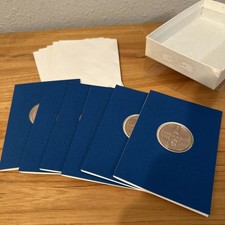 6 Vintage 1984 Franklin Mint Holiday Medallion Card Lot: Hanukkah picture