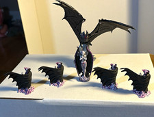Hand Painted Succubus Vampire Encounter Set Giant Bat 6pc D&D Fantasy Miniatures picture