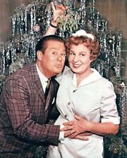 Hazel 1961 sitcom Shirley Booth & Don DeFore pose by Christmas tree 24x36 poster picture