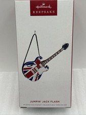 Hallmark Keepsake Rolling Stones Jumpin' Jack Flash Guitar Ornament Magic 2024 picture