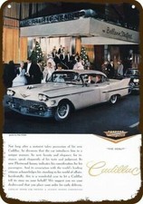 1958 CADILLAC FLEETWOOD Car Vintage-Look DECORATIVE REPLICA METAL SIGN picture
