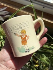 Vtg 30s Little Orphan Annie & Sandy Ceramic Cup Mug OVALTINE Wander Co. Chicago picture