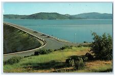 c1950's Lake Oroville Dam Highway Classic Cars Mountain California CA Postcard picture