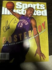 Vince Carter Signed 2/28/00 Sports Illustrated No label Raptors JSA Magazine picture
