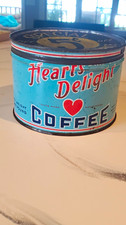 Rare antique Heart's Delight Coffee Tin Canister w/ Lid Special 5¢ picture