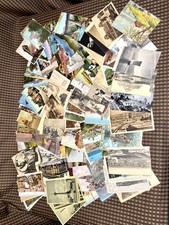 Lot of 110 Various Vintage Antique Foreign Postcards Buildings Ships Landscapes picture