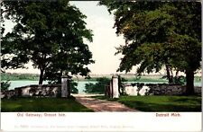 Detroit MI-Michigan, Old Gateway, Grosse Isle Vintage Souvenir Postcard picture