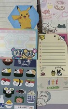 Kawaii Memo Sheets Lot Japanese Stationery Set Sanrio Pokemon Chiikawa San-x picture