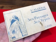 Antique BOOK OF 12 POSTCARDS Circa 1900 ~ North Africa ALGERIA Ethnic Portraits picture
