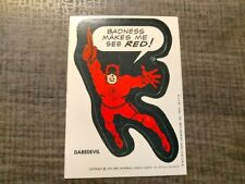 1974 1975 Topps Marvel Super Heroes Sticker Card Daredevil Vintage Near Mint picture