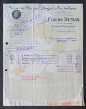 Invoice 1928 CHINESE FACTORY knife knife China china illustrated 115 picture