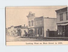 Postcard Looking West on Main Street Carrington North Dakota USA picture